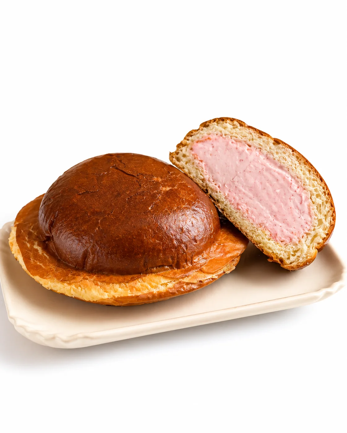 Brioscia Roccia — brioche italiana con gelato