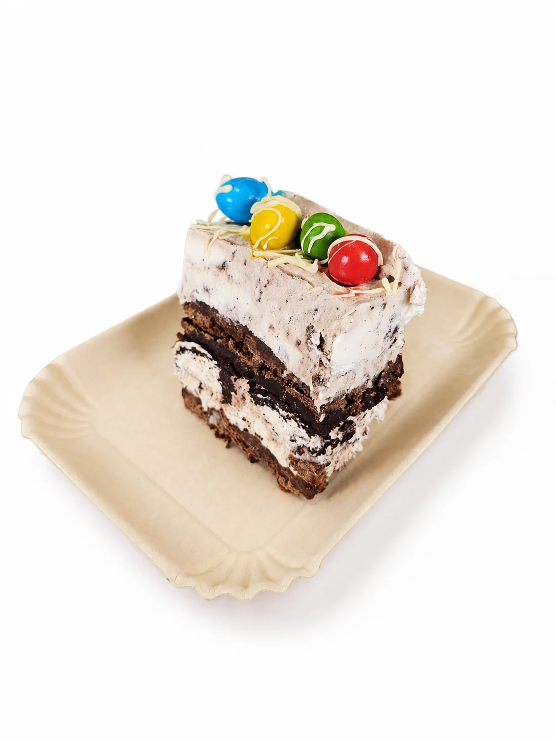 Torta helada Roccia — capa sobre capa de gelato y crocante