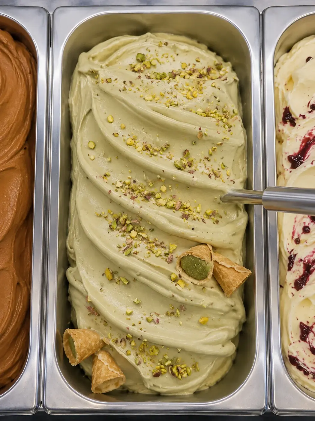 Gelato de pistacho Roccia