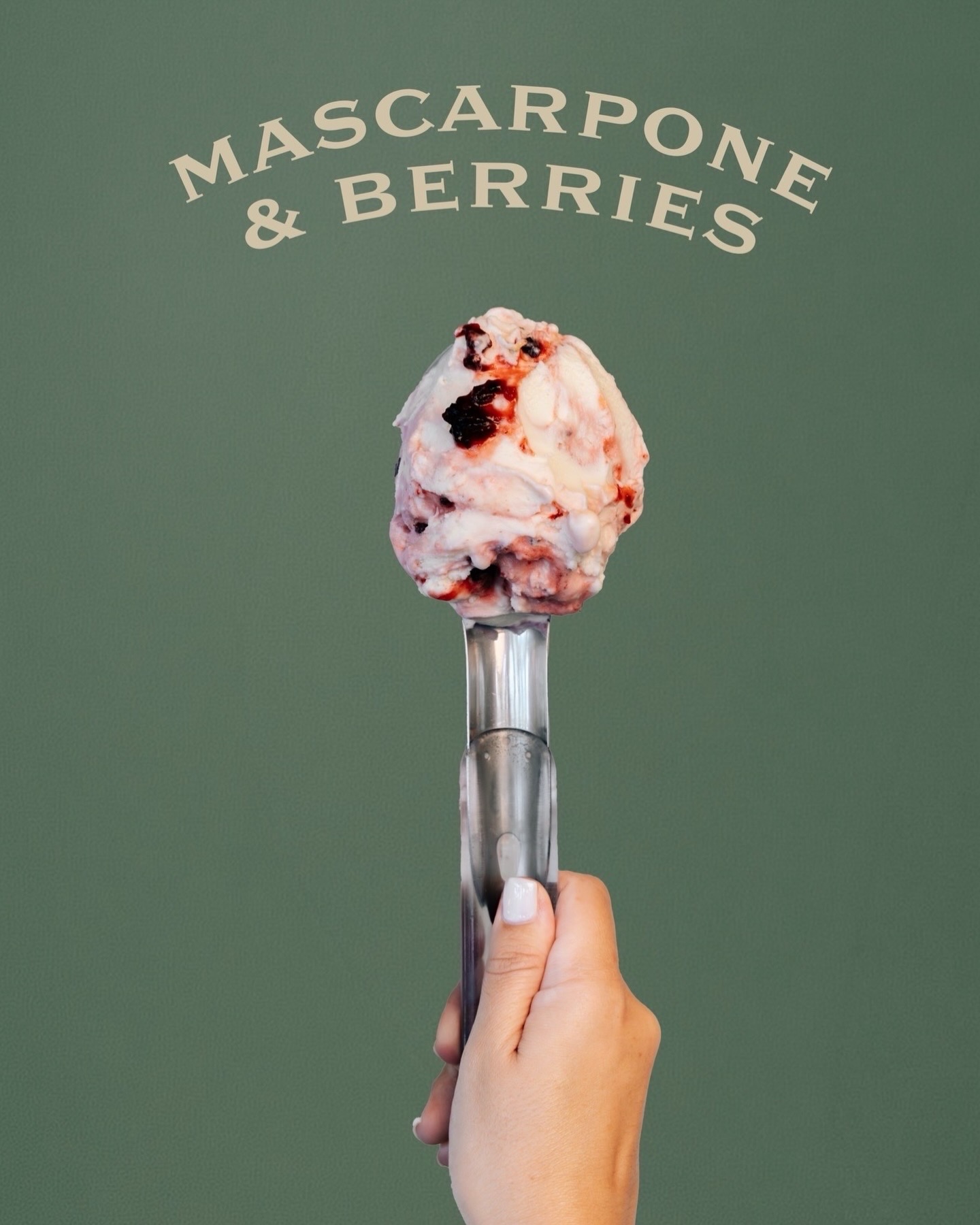 Mascarpone & Berries — poster de marca Roccia